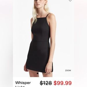 French connection square neck whisper dress. Black size 4.